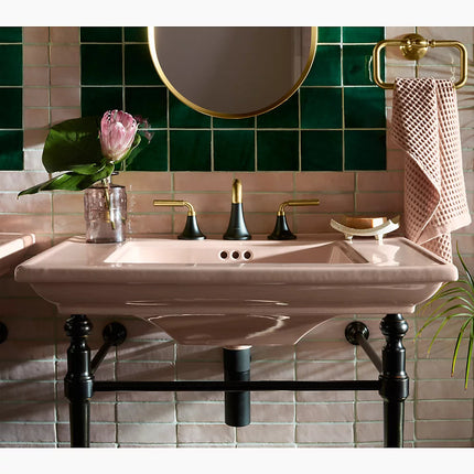 Kohler Memoirs Stately 30" pedestal/console table bathroom sink K-2269-8-96 - Plumbing Market