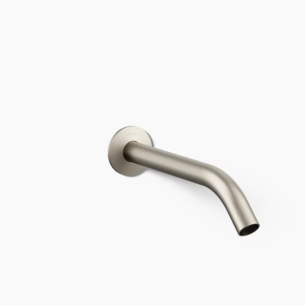 Kohler Components Wall-mount bathroom sink faucet spout with Tube design, 1.2 gpm K-T23890-BN - Plumbing Market