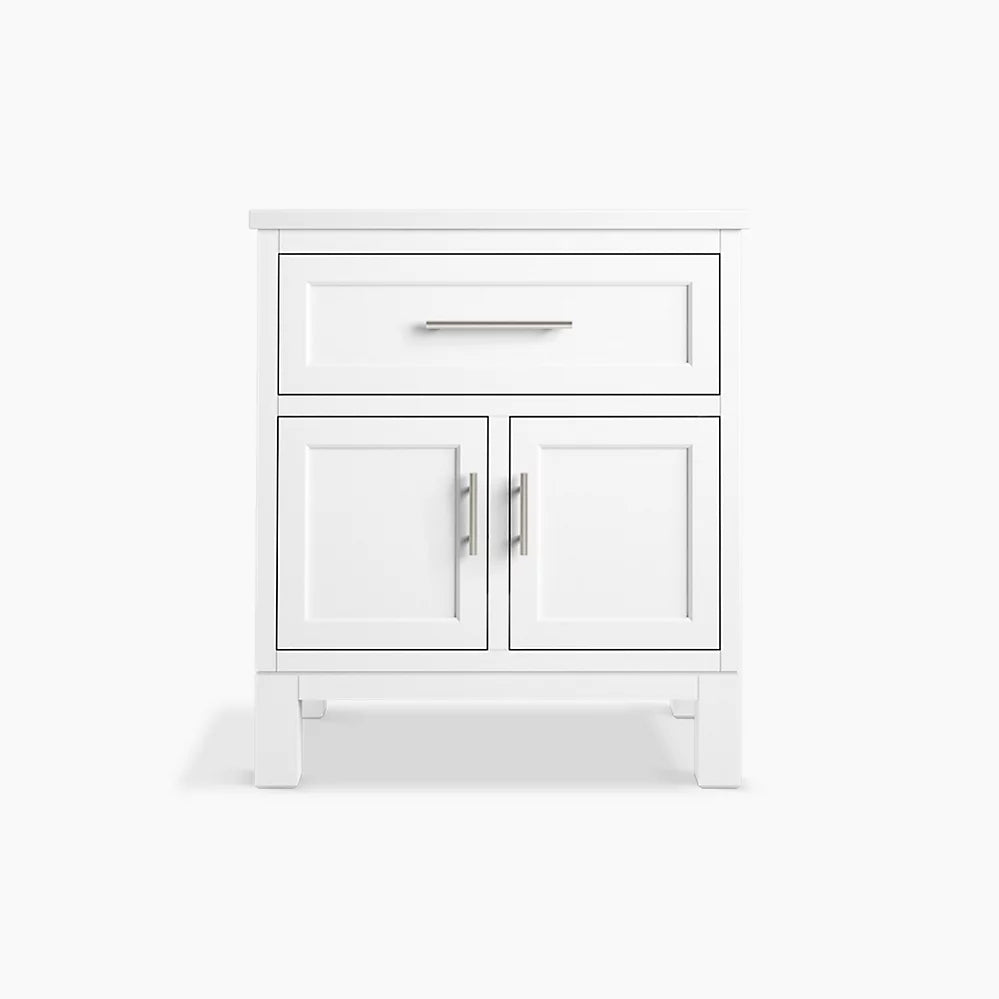 Kohler Quo 30" bathroom vanity cabinet with sink and quartz top K-28380-ASB-0 - Plumbing Market