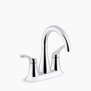Kohler Simplice Centerset bathroom sink faucet, 1.2 gpm K-27388-4-CP - Plumbing Market