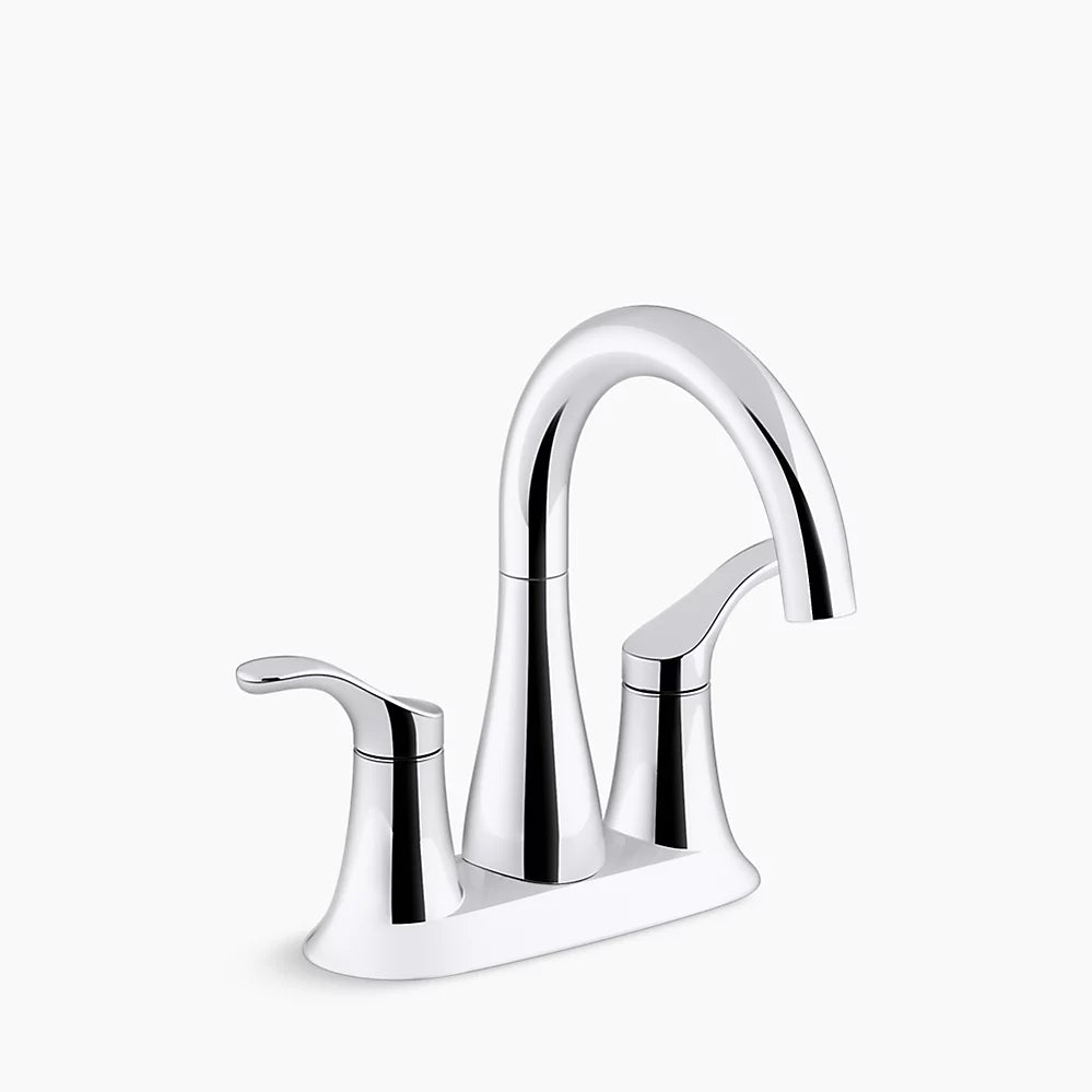 Kohler Simplice Centerset bathroom sink faucet, 1.2 gpm K-27388-4-CP - Plumbing Market