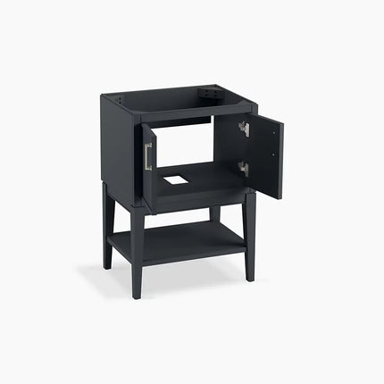 Kohler Winnow 24" bathroom vanity cabinet with sink and quartz top K-33577-ASB-1WX - Plumbing Market