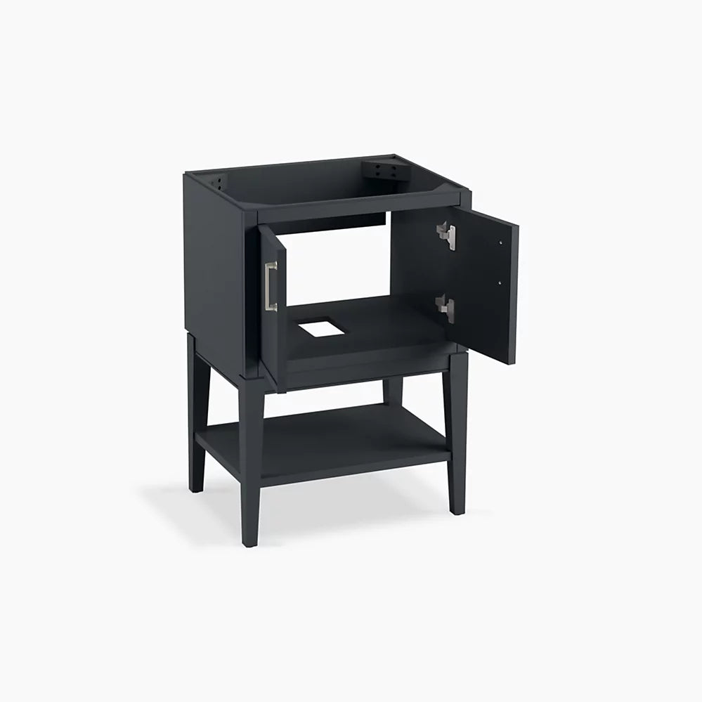 Kohler Winnow 24" bathroom vanity cabinet with sink and quartz top K-33577-ASB-1WX - Plumbing Market