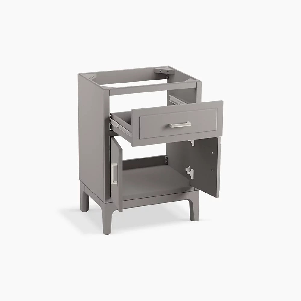 Kohler Seer 24" bathroom vanity cabinet with sink and quartz top K-33551-ASB-1WT - Plumbing Market