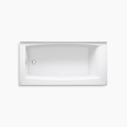 Kohler Entity 60" x 30" alcove bath, left drain K-26109-LA-0 - Plumbing Market