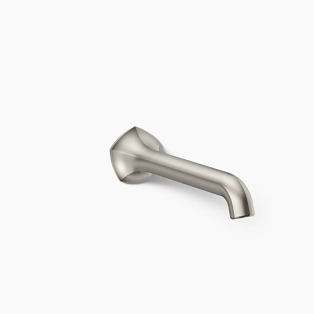 Kohler Occasion Wall-mount bathroom sink faucet spout with Straight design, 1.2 gpm K-T27011-ND-SN - Plumbing Market