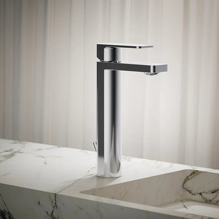 Kohler Parallel Tall single-handle bathroom sink faucet, 1.2 gpm K-23475-4-CP - Plumbing Market