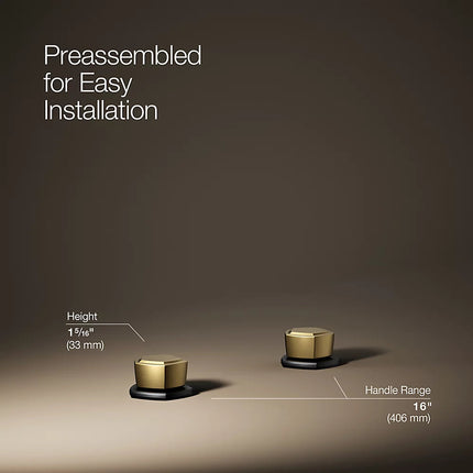 Kohler Occasion Knob bathroom sink faucet handles K-27010-9-BMB - Plumbing Market