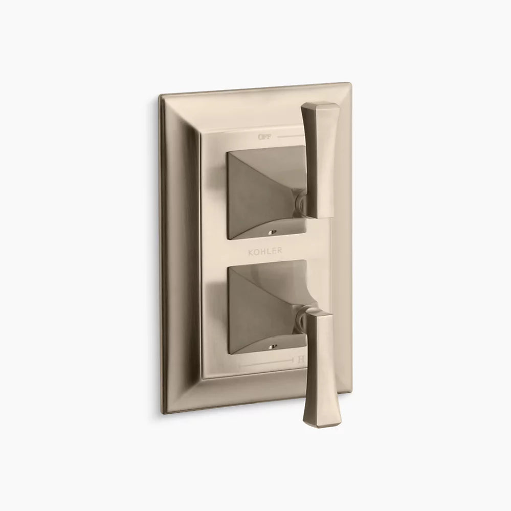 Kohler Memoirs Stately Stacked Thermo Val Tm T10422-4V-BV - Plumbing Market