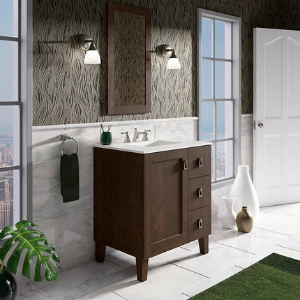 Kohler Poplin 30" bathroom vanity cabinet K-99530-LGR-1WB - Plumbing Market