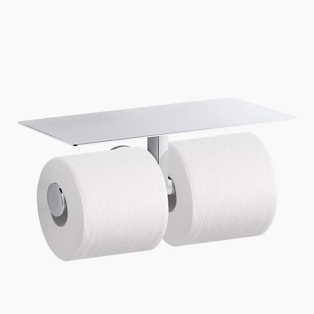 Kohler Components Covered double toilet paper holder K-78384-CP - Plumbing Market
