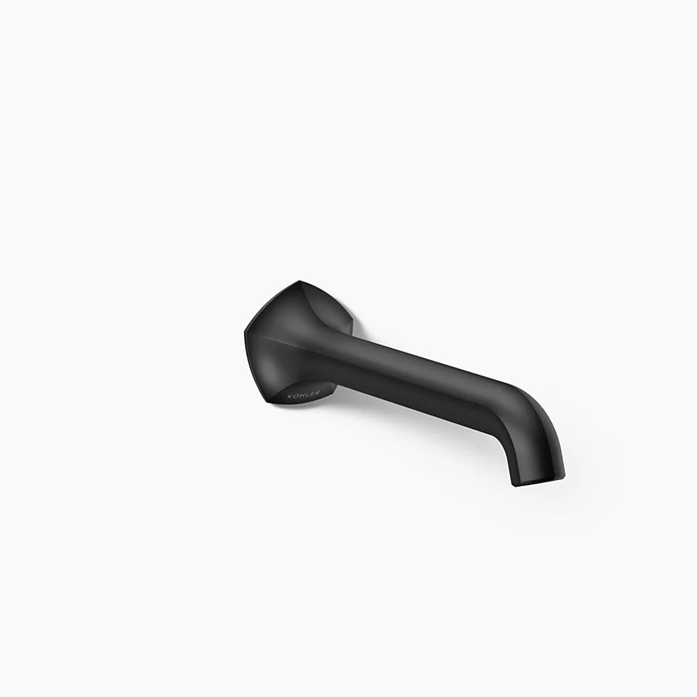 Kohler Occasion Wall-mount bathroom sink faucet spout with Straight design, 1.2 gpm K-T27011-ND-BL - Plumbing Market