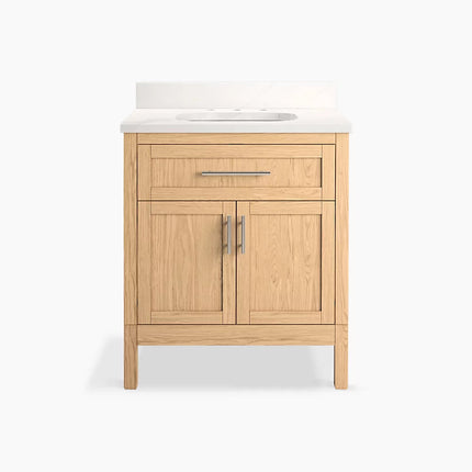 Kohler Hadron 30" bathroom vanity cabinet with sink and quartz top K-39604-ASB-WEK - Plumbing Market