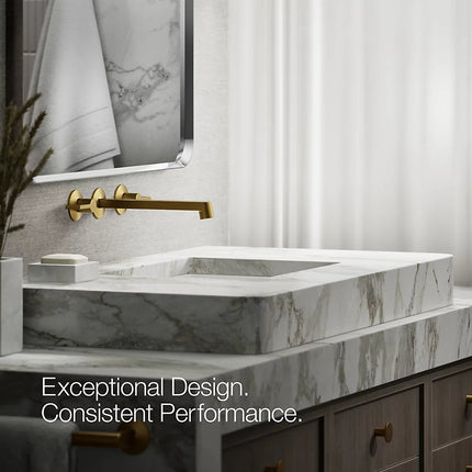 Kohler Components Wall-mount bathroom sink faucet spout with Row design, 1.2 gpm K-T23889-2MB - Plumbing Market