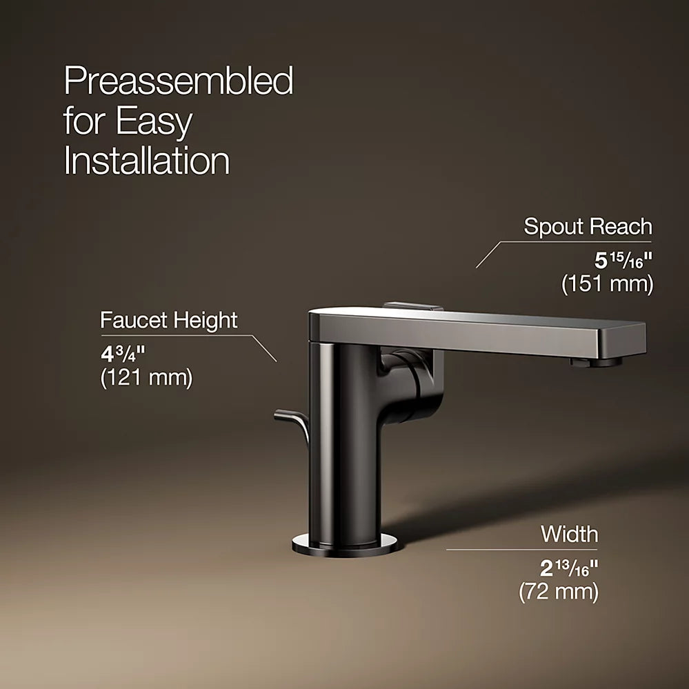 Kohler Composed Single-handle bathroom sink faucet with Lever handle, 1.2 gpm K-73167-4-TT - Plumbing Market