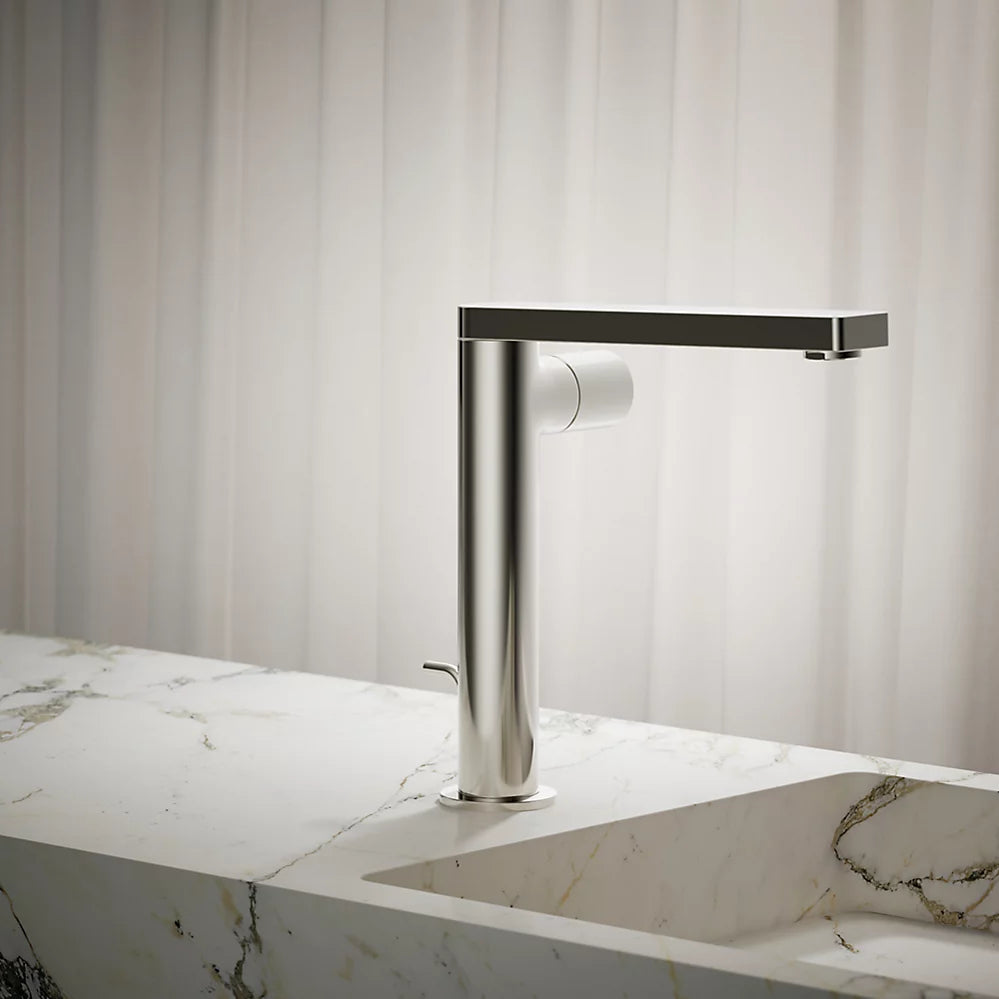 Kohler Composed Tall single-handle bathroom sink faucet with Cylindrical handle, 1.2 gpm K-73159-7-SN - Plumbing Market