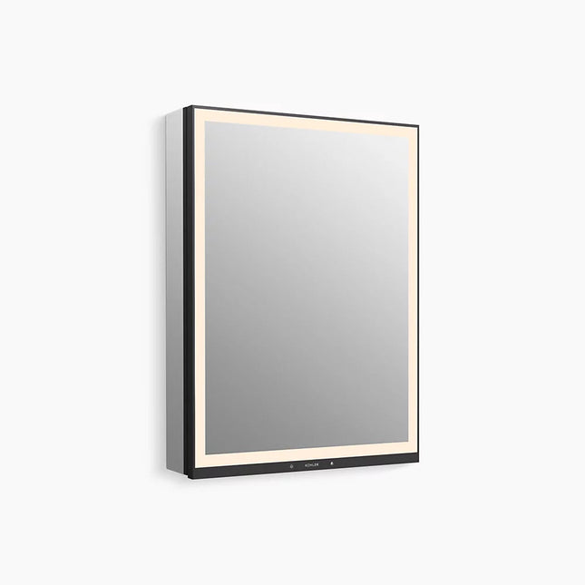 Kohler Collage 24" x 32" lighted framed medicine cabinet, left-hinged K-33690-L-NA - Plumbing Market