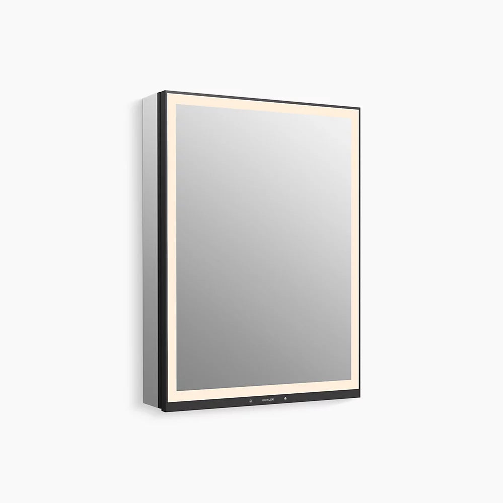 Kohler Collage 24" x 32" lighted framed medicine cabinet, left-hinged K-33690-L-NA - Plumbing Market