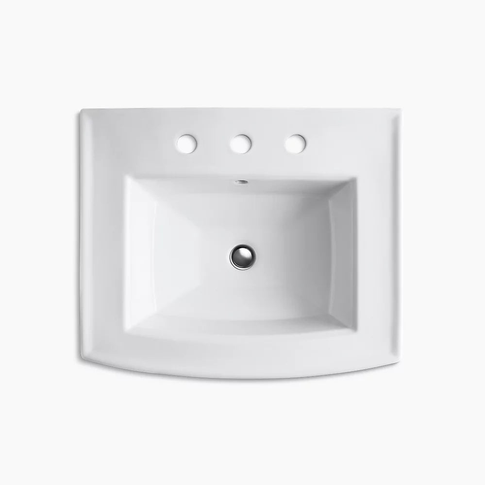 Kohler Archer Pedestal Lav, 4 Cc 2359-8-NY - Plumbing Market