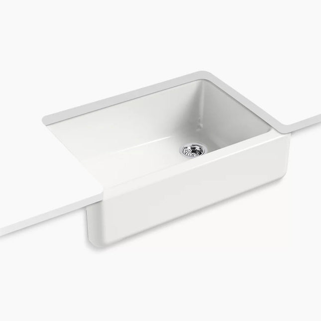 Kohler Whitehaven 32-3/4" undermount single-bowl farmhouse kitchen sink K-5827-FF - Plumbing Market