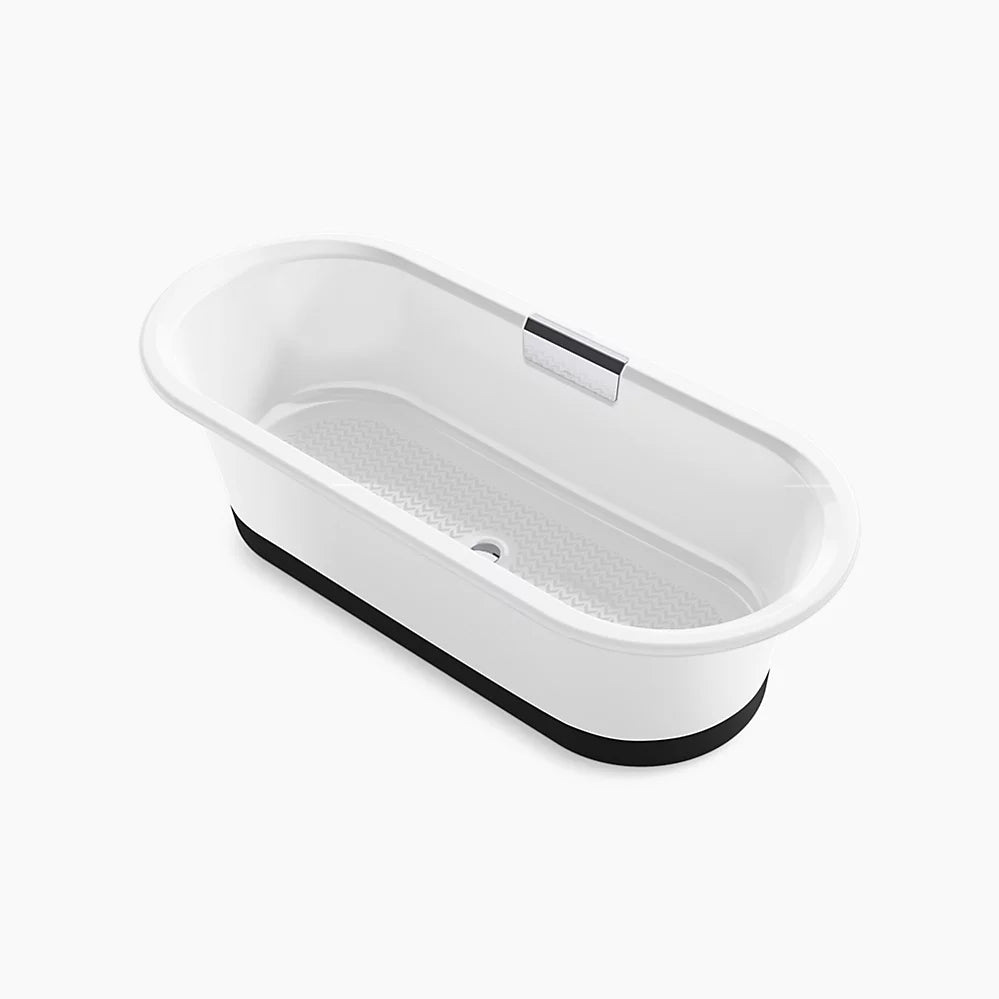 Kohler Volute 70-7/8" x 30-3/8" freestanding bath with base K-29330-0B7-0 - Plumbing Market