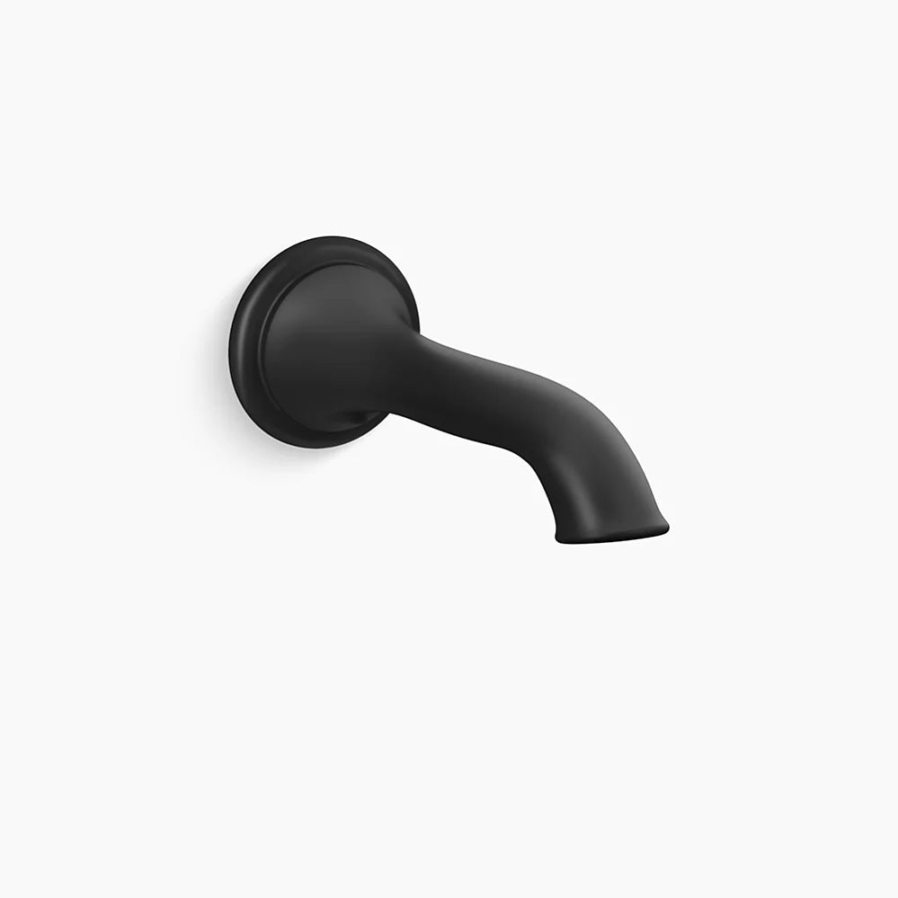 Kohler Artifacts Wall Mount Bathroom Faucet Bath Spout, Flare 72791-BL - Plumbing Market