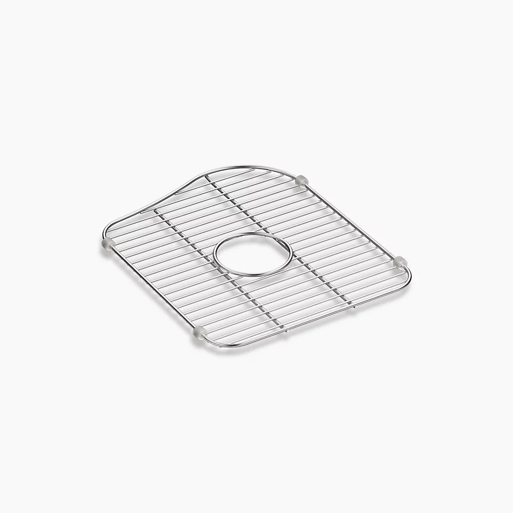 Kohler Staccato Stainless steel large sink rack, 13-1/4" x 15-7/8", for right-hand bowl K-5117-ST - Plumbing Market