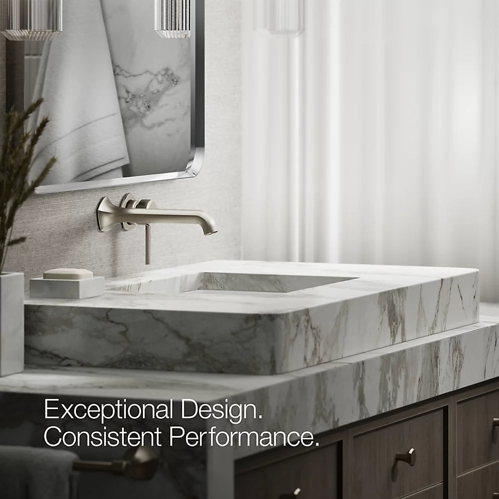 Kohler Occasion Wall-mount bathroom sink faucet handle K-27012-4-BN - Plumbing Market