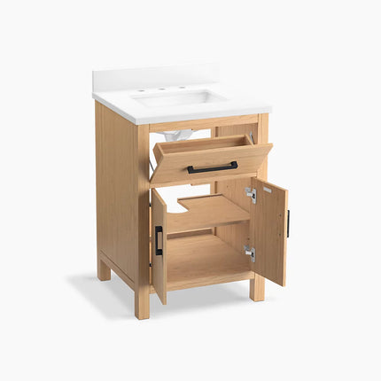 Kohler Kresla 24" bathroom vanity cabinet with sink and quartz top K-40637-BD1-WEK - Plumbing Market