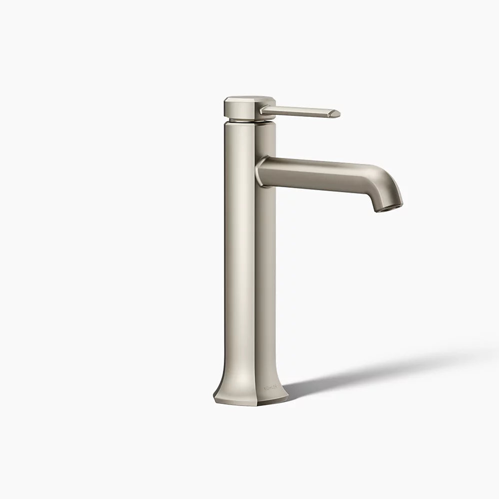Kohler Occasion Tall single-handle bathroom sink faucet, 0.5 gpm K-27003-4N-BN - Plumbing Market