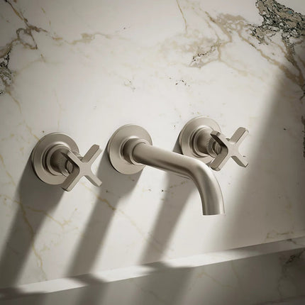 Kohler Castia by Studio McGee Wall-mount bathroom sink faucet trim, 1.2 gpm K-T35909-3-BN - Plumbing Market