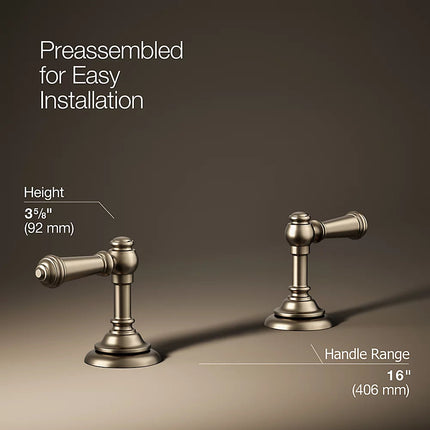 Kohler Artifacts Lever bathroom sink faucet handles K-98068-4-BV - Plumbing Market