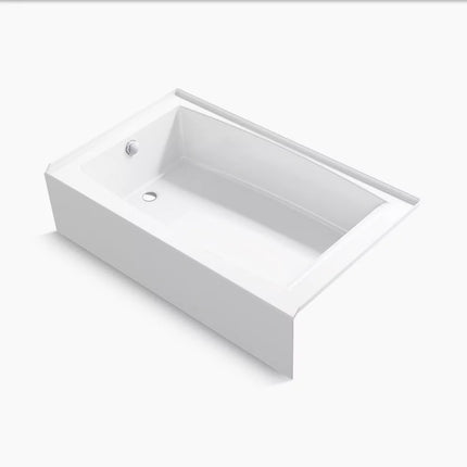 Kohler Entity 60" x 36" alcove bath with left drain K-26107-LA-0 - Plumbing Market