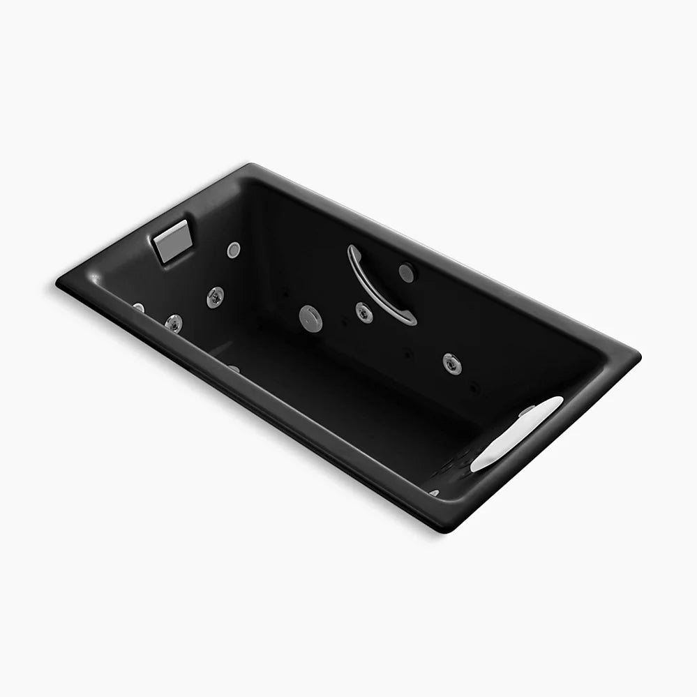 Kohler Tea-for-Two 66" x 36" drop-in Effervescence whirlpool bath K-856-V-7 - Plumbing Market