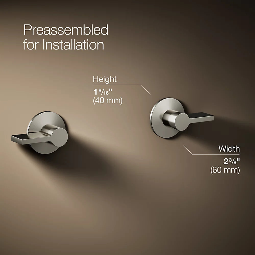 Kohler Components Wall-mount bathroom sink faucet Lever handle trim K-T77981-4-SN - Plumbing Market
