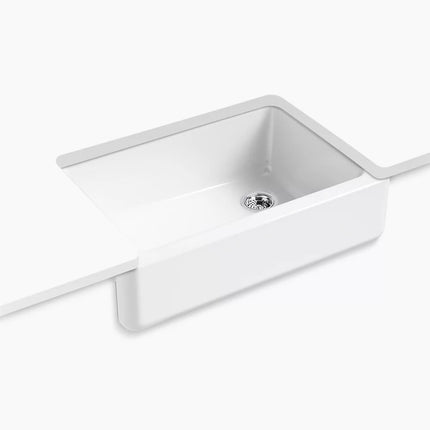 Kohler Whitehaven 32-3/4" undermount single-bowl farmhouse kitchen sink K-5827-0 - Plumbing Market