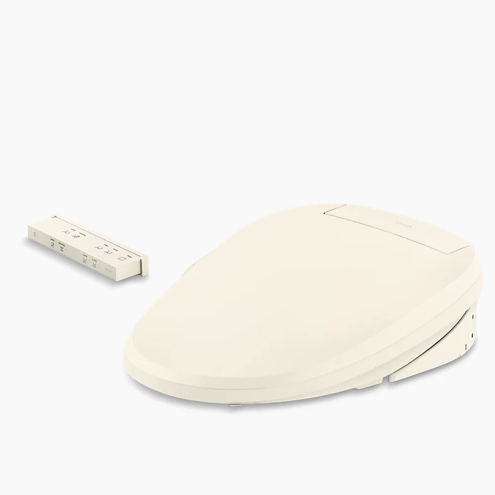 Kohler PureWash E725 Elongated bidet toilet seat with remote control K-28229-96 - Plumbing Market