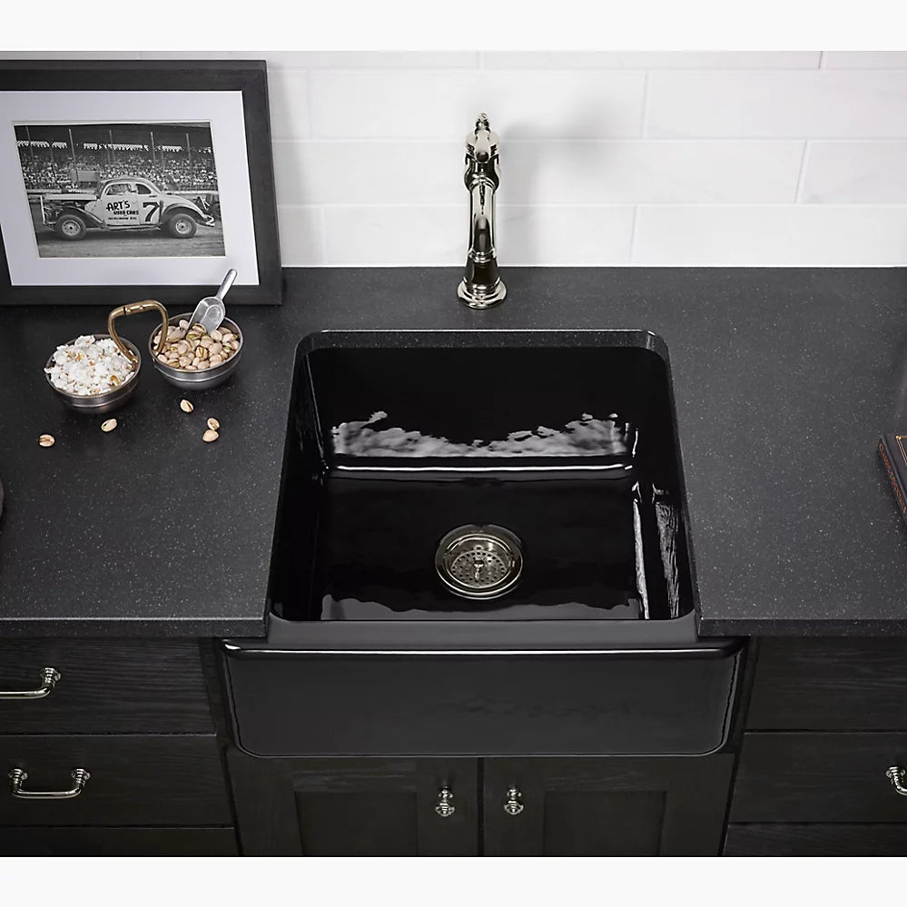 Kohler Whitehaven 23-1/2" undermount single-bowl farmhouse kitchen sink K-5665-0 - Plumbing Market