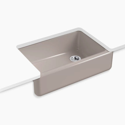 Kohler Whitehaven 32-3/4" undermount single-bowl farmhouse kitchen sink K-5827-TRF - Plumbing Market