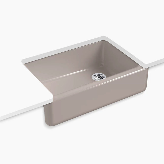 Kohler Whitehaven 32-3/4" undermount single-bowl farmhouse kitchen sink K-5827-TRF - Plumbing Market