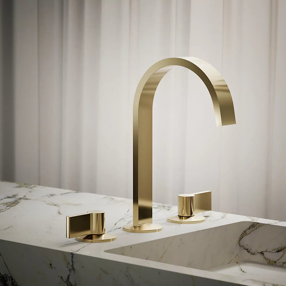 Kohler Components Bathroom sink faucet spout with Ribbon design, 1.2 gpm K-77968-AF - Plumbing Market