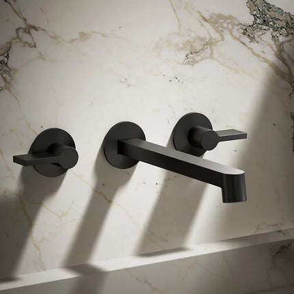 Kohler Components Wall-mount bathroom sink faucet spout with Row design, 1.2 gpm K-T23889-BL - Plumbing Market