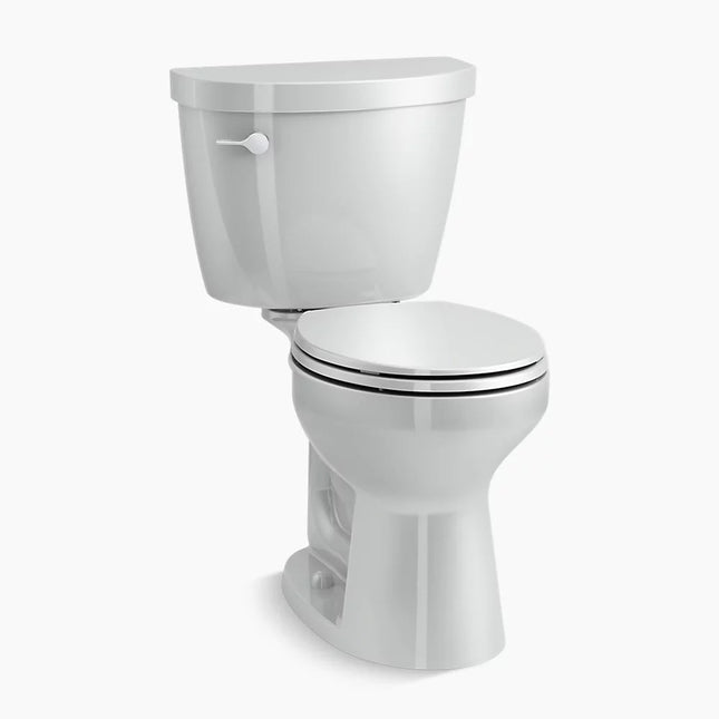 Kohler Cimarron Two-Piece Round-Front Toilet, 1.28 GPF Ice Gray - Plumbing Market