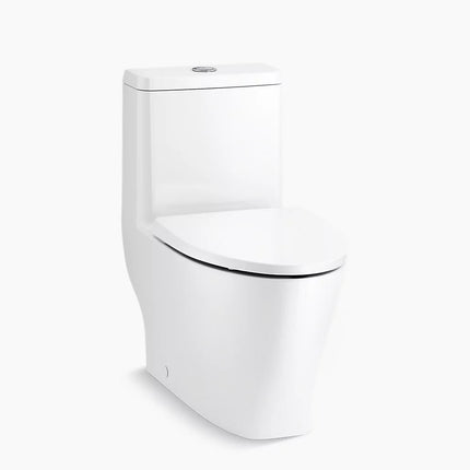 Kohler Reach Curv One Piece Compact Elongated Toilet with Skirted Trapway 23188-0 - Plumbing Market