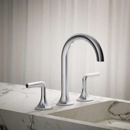 Kohler Occasion Bathroom sink faucet spout with Cane design, 1.2 gpm K-27008-CP - Plumbing Market