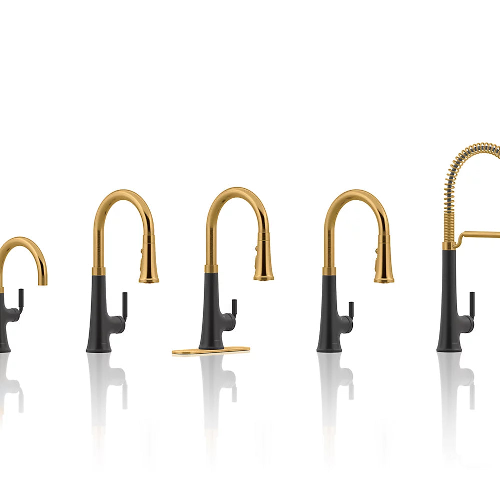Kohler Tone Three-hole kitchen faucet escutcheon K-24461-2MB - Plumbing Market