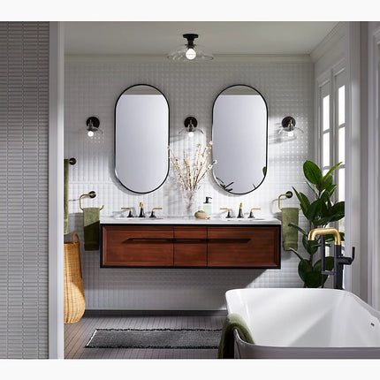 Kohler Essential 20" x 40" capsule framed mirror K-26051-BGL - Plumbing Market