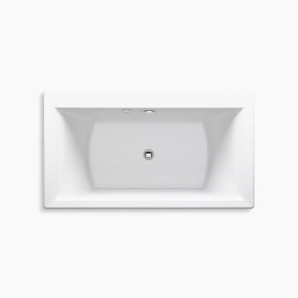 Kohler Stargaze 60" x 34" freestanding Heated BubbleMassage air bath with fluted shroud K-24019-GH-0 - Plumbing Market