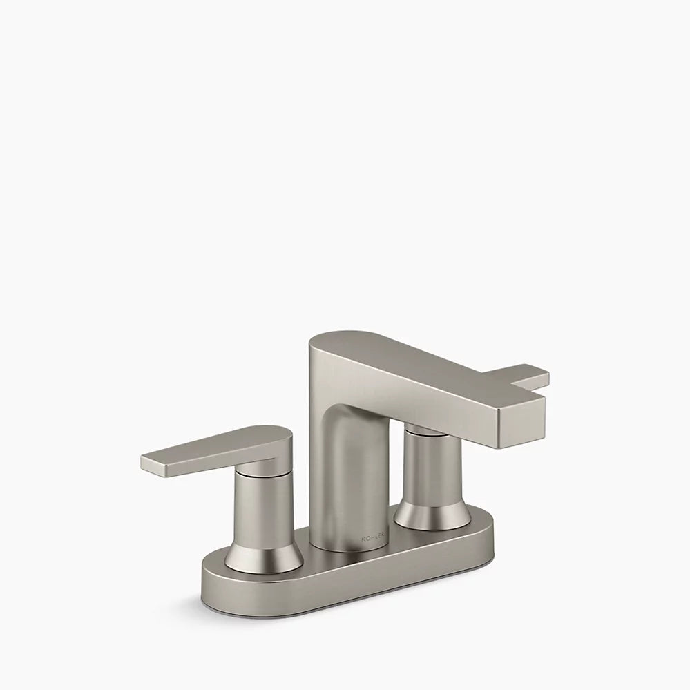 Kohler Taut Centerset bathroom sink faucet, 1.2 gpm K-97031-4-BN - Plumbing Market