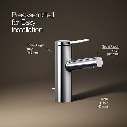 Kohler Elate Single-handle bathroom sink faucet, 1.2 gpm K-99491-4-CP - Plumbing Market